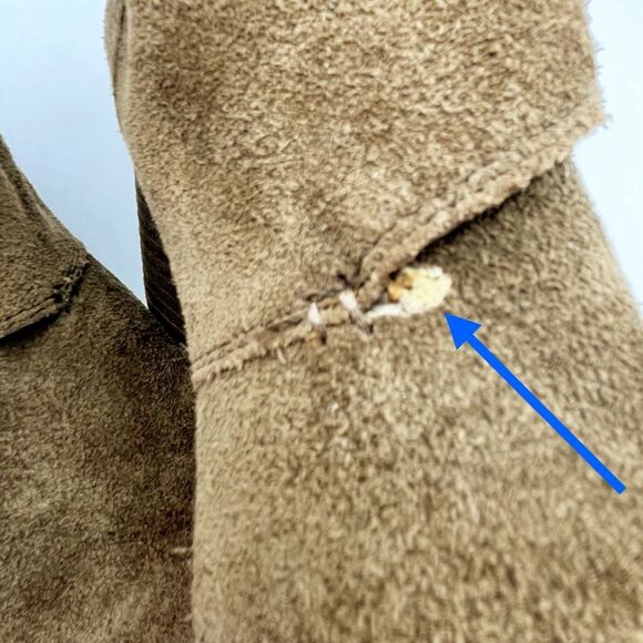 Lucky Brand Sumarah Cognac Brown Suede Buckled Monk Strap Wedge Bootie Size 8 - Picture 14 of 16